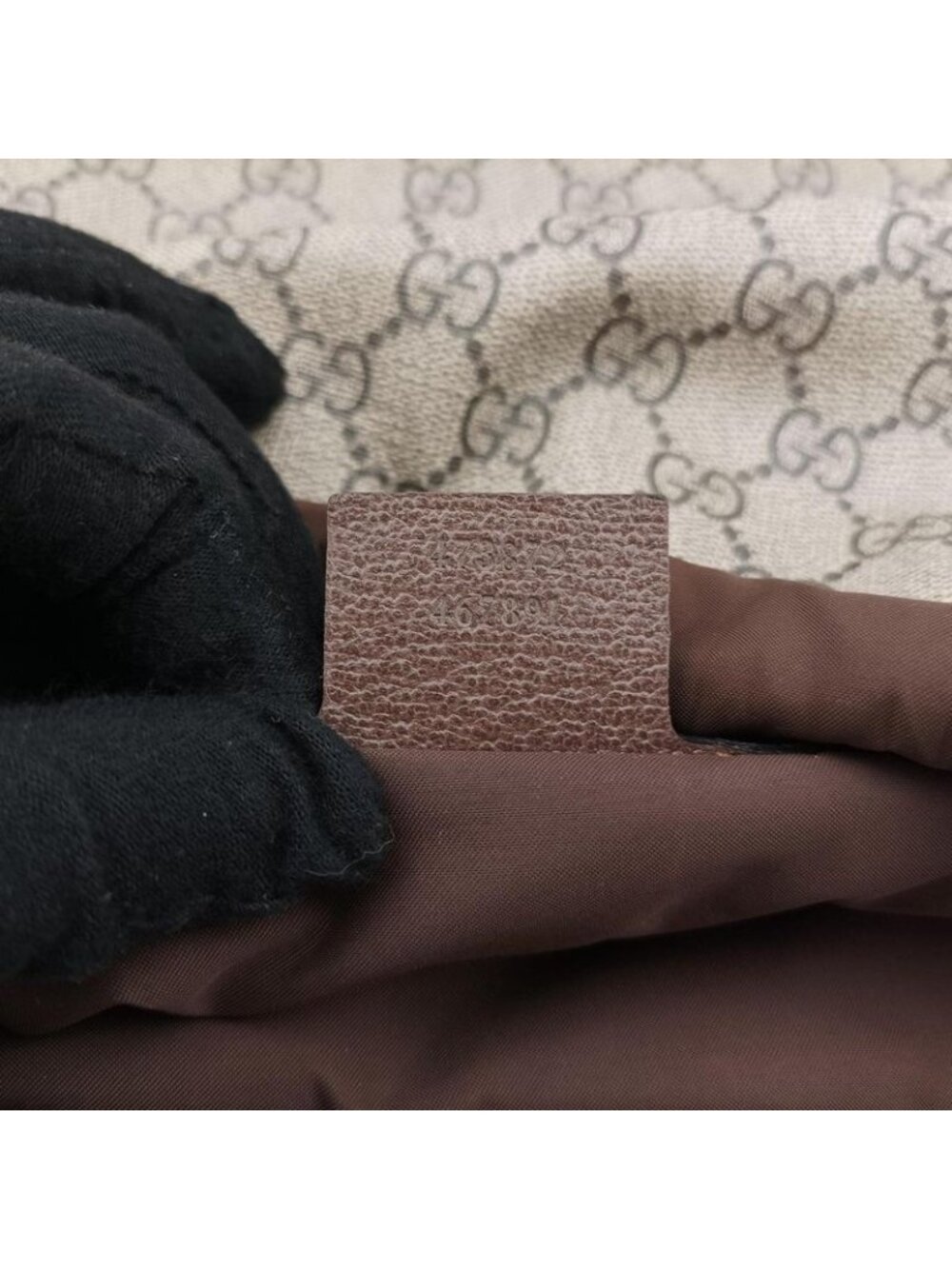 ★SOLD★ Gucci GG Supreme Drawstring Beige Yellow Canvas Leather Tote - Picture 11 of 15